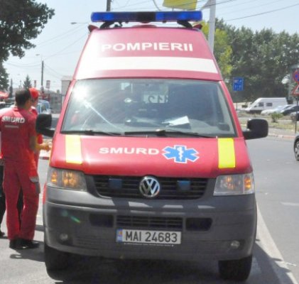Accident rutier la Billa